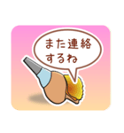 ほら貝メッセージ やさしい40 女性向け（個別スタンプ：7）