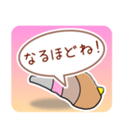 ほら貝メッセージ やさしい40 女性向け（個別スタンプ：24）