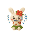 ハワイ大好き！ぬいぐるみのフラうさちゃん（個別スタンプ：20）