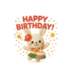 ハワイ大好き！ぬいぐるみのフラうさちゃん（個別スタンプ：26）