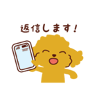 トイプードル_ハッピーな日々（個別スタンプ：18）