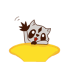 ホルンを吹くアライグマ（個別スタンプ：36）