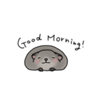デグーの可愛い1日part2(グレー)（個別スタンプ：1）