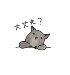 デグーの可愛い1日part2(グレー)（個別スタンプ：24）