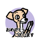 【フォーン3】1年中使える♡パピーイタグレ（個別スタンプ：18）