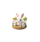 3D ウサギの家族（個別スタンプ：14）