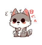 赤ちゃんオオカミの生活 (にほんご) Ver5（個別スタンプ：6）