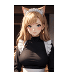 猫メイド写真2（個別スタンプ：2）