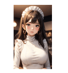 猫メイド写真2（個別スタンプ：6）