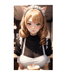 猫メイド写真2（個別スタンプ：7）