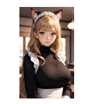 猫メイド写真2（個別スタンプ：8）