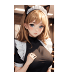 猫メイド写真2（個別スタンプ：10）