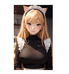 猫メイド写真2（個別スタンプ：15）