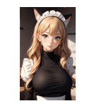 猫メイド写真2（個別スタンプ：16）