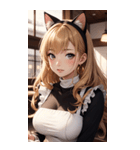猫メイド写真2（個別スタンプ：17）