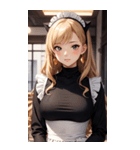 猫メイド写真2（個別スタンプ：21）