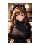 猫メイド写真2（個別スタンプ：22）