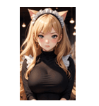 猫メイド写真2（個別スタンプ：24）