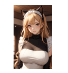 猫メイド写真2（個別スタンプ：26）