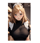 猫メイド写真2（個別スタンプ：27）