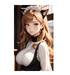 猫メイド写真2（個別スタンプ：30）
