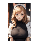 猫メイド写真2（個別スタンプ：31）