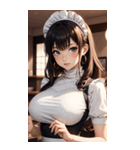 猫メイド写真2（個別スタンプ：34）