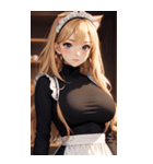猫メイド写真2（個別スタンプ：35）
