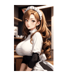 猫メイド写真2（個別スタンプ：36）