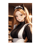 猫メイド写真2（個別スタンプ：37）