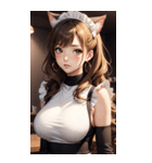 猫メイド写真2（個別スタンプ：40）