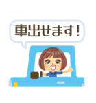 ゴルフ女子の可愛いスタンプ（青ミニ）（個別スタンプ：15）