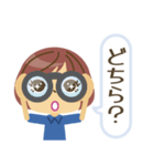 ゴルフ女子の可愛いスタンプ（青ミニ）（個別スタンプ：29）