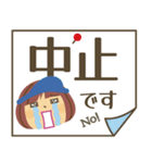 ゴルフ女子の可愛いスタンプ（青ミニ）（個別スタンプ：32）