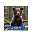 赤ちゃん熊の毎日表情スタンプ（個別スタンプ：2）