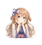わんこ彼女の感情たっぷりスタンプ（個別スタンプ：1）