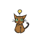 猫のあおいさん（ベンガル Ver.）（個別スタンプ：12）