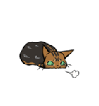 猫のあおいさん（ベンガル Ver.）（個別スタンプ：33）