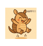 明日はきっといいことアルマジロくん（個別スタンプ：1）