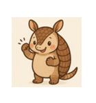 明日はきっといいことアルマジロくん（個別スタンプ：5）