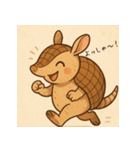 明日はきっといいことアルマジロくん（個別スタンプ：20）