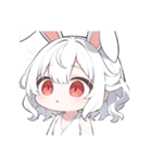 ウサ耳ガール感情スタンプ(SDキャラ)（個別スタンプ：20）