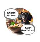 ラーメン大好きすぎる犬達の哲学コメント（個別スタンプ：9）
