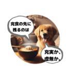 ラーメン大好きすぎる犬達の哲学コメント（個別スタンプ：15）