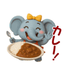 アニマルズ☆腹ぺこな日常【3D×デカ文字】（個別スタンプ：14）