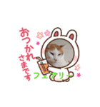 川越市保護猫カフェねこかつスタンプです（個別スタンプ：9）