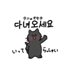 3匹のねこと韓国語2（個別スタンプ：2）