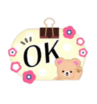 毎年使える♡年末年始/ふんわりくまたん5（個別スタンプ：20）