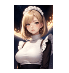 星空メイド写真（個別スタンプ：1）