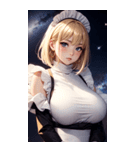 星空メイド写真（個別スタンプ：2）